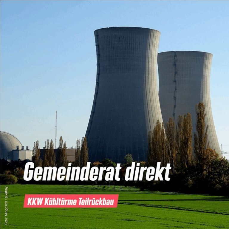 Gemeinderat Direkt 26.09.2022 # KKW Grafenrheinfeld: Kühltürme Teil-Rückbau