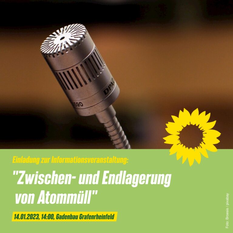 Kein Endlager für Atommüll in Sicht – Dirk Wilhelm vom Verein Atomfreies 3 Ländereck für Infoveranstaltung zu Gast in Grafenrheinfeld
