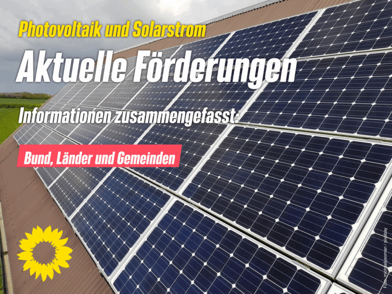 Aktuelle Förderung von Photovoltaik