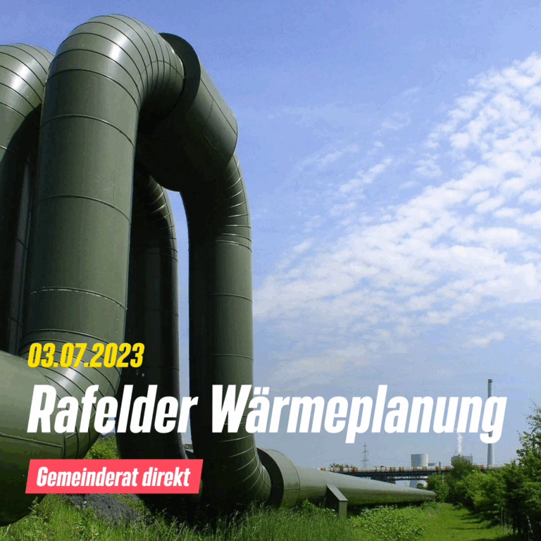 Rafelder Wärmeplanung